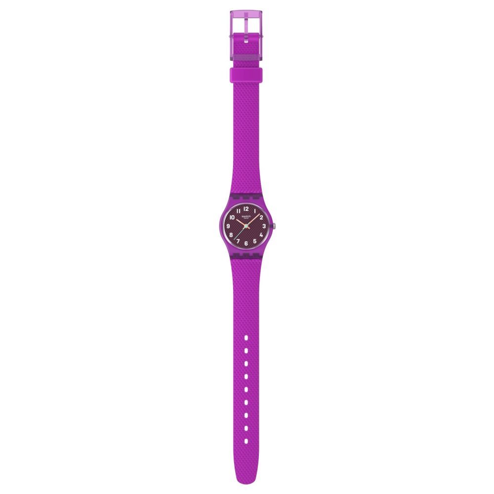 Orologio Magenta Weave - Swatch - Silicone - Viola