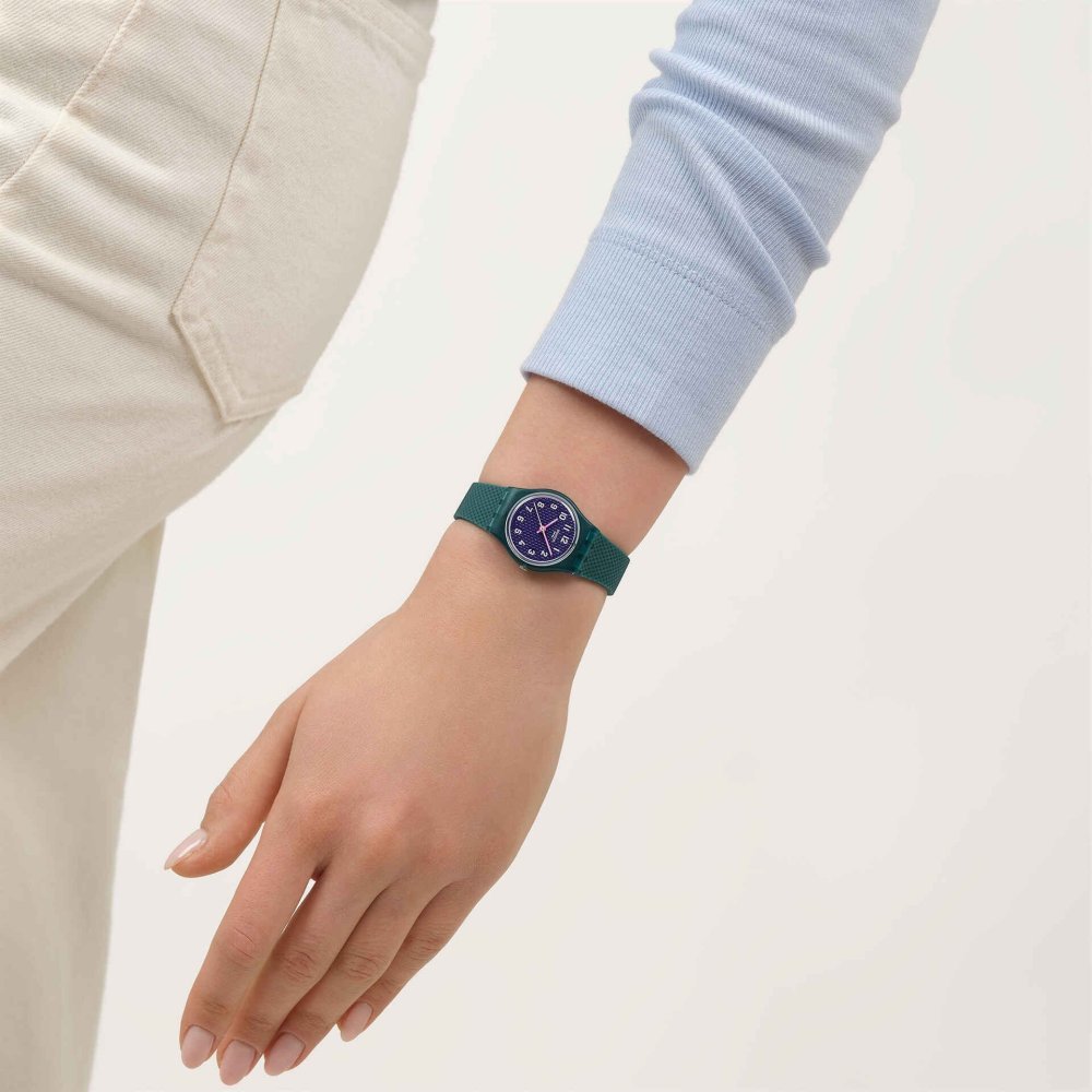 Swatch - Teal Weave - Quadrante Viola - Silicone