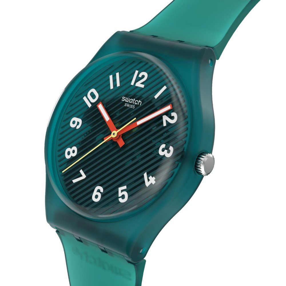 Swatch - Wavelengths Of Moss - Quadrante Verde - Silicone