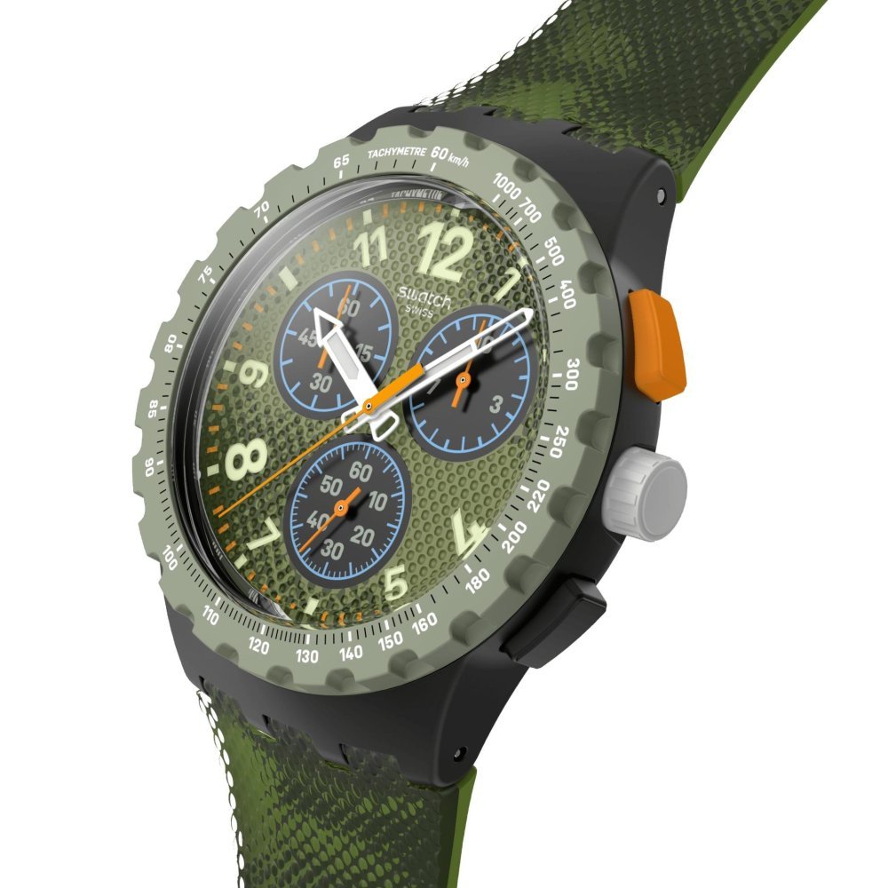 Swatch - Midday Camo Pay - Cronografo Verde