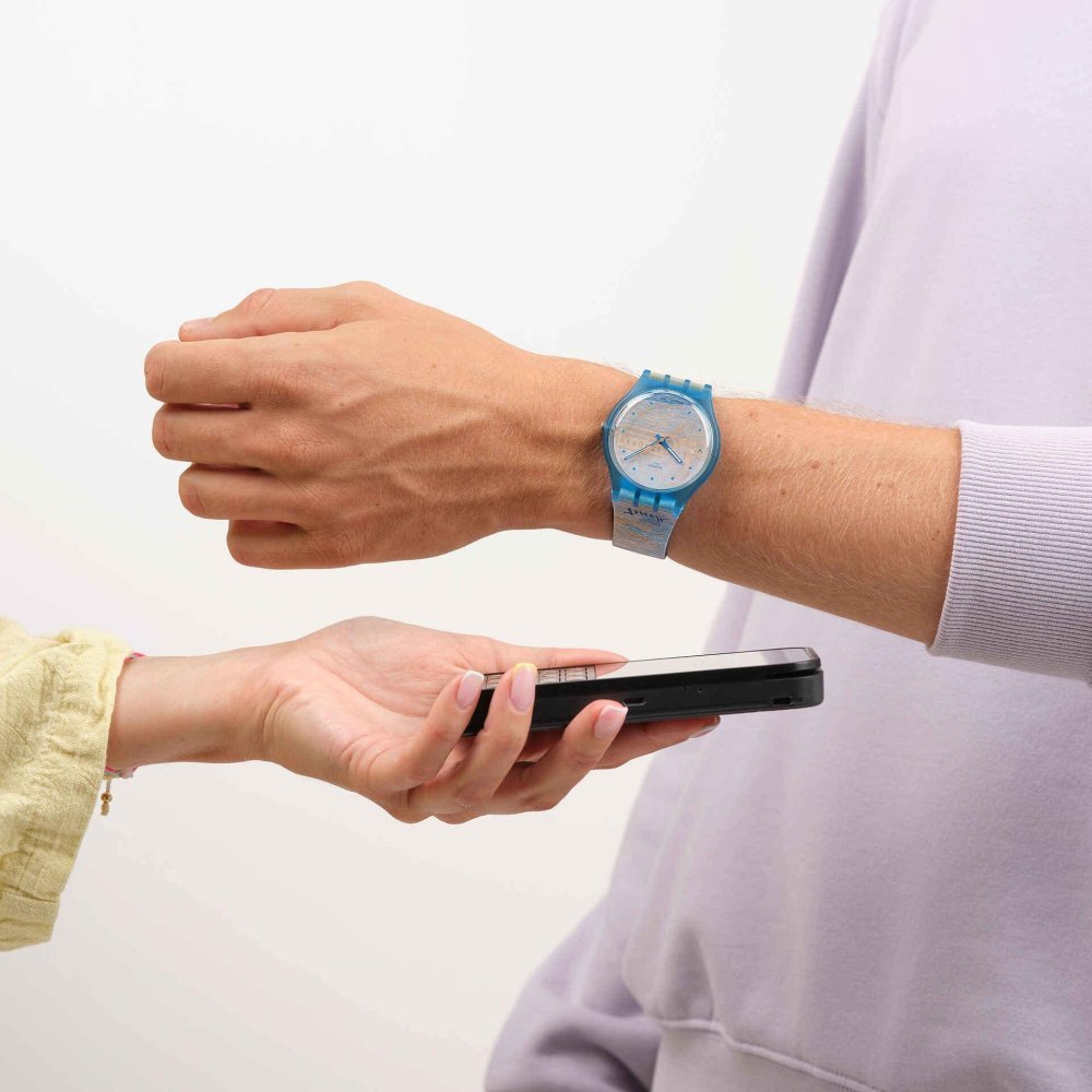 Swatch - Monet'S Palazzo Ducale Pay! - Blu - Silicone