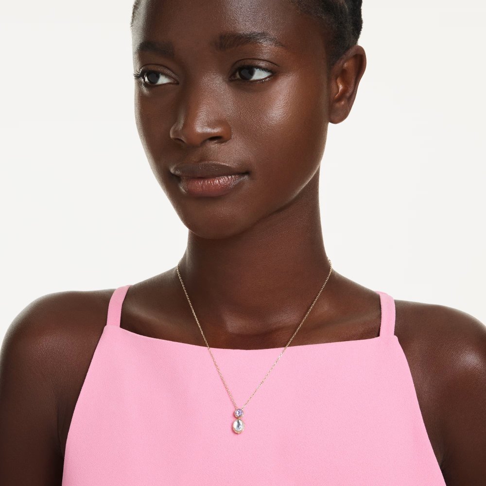 Pendente Chroma Taglio misto, Multicolore, Placcato color oro