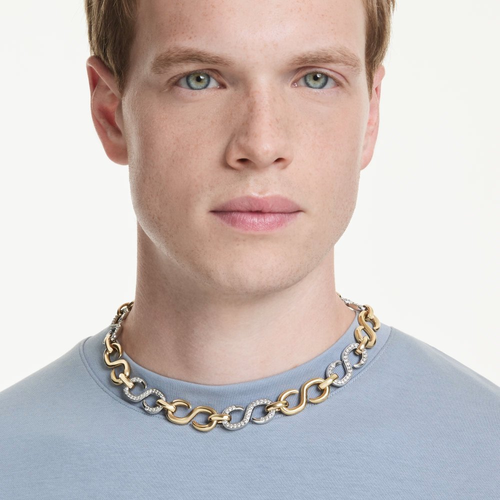 Collana Dextera Taglio Round, Catena, Bianca, Mix di finiture