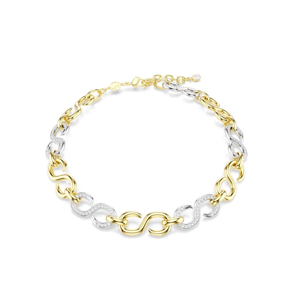 Collana Dextera Taglio Round, Catena, Bianca, Mix di finiture