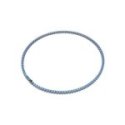 Collana Tennis Matrix Taglio Round, Blu, Placcato rutenio