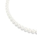 Collana Matrix Crystal Pearl, Bianca, Placcato rodio