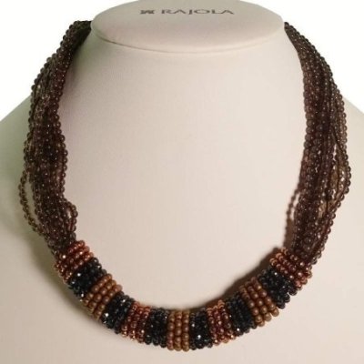 Rajola - Collana Cherie 10F - Quarzo Fumè - Oro