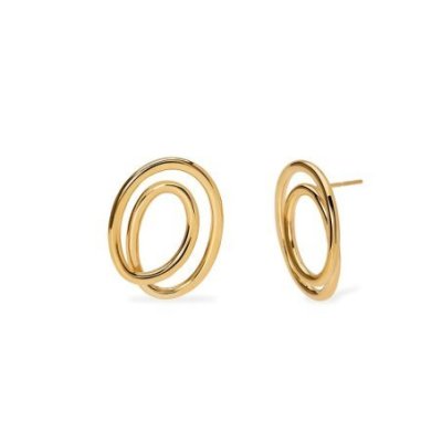 Kidult - Orecchini Spirale - Acciaio 316L - Pvd Giallo