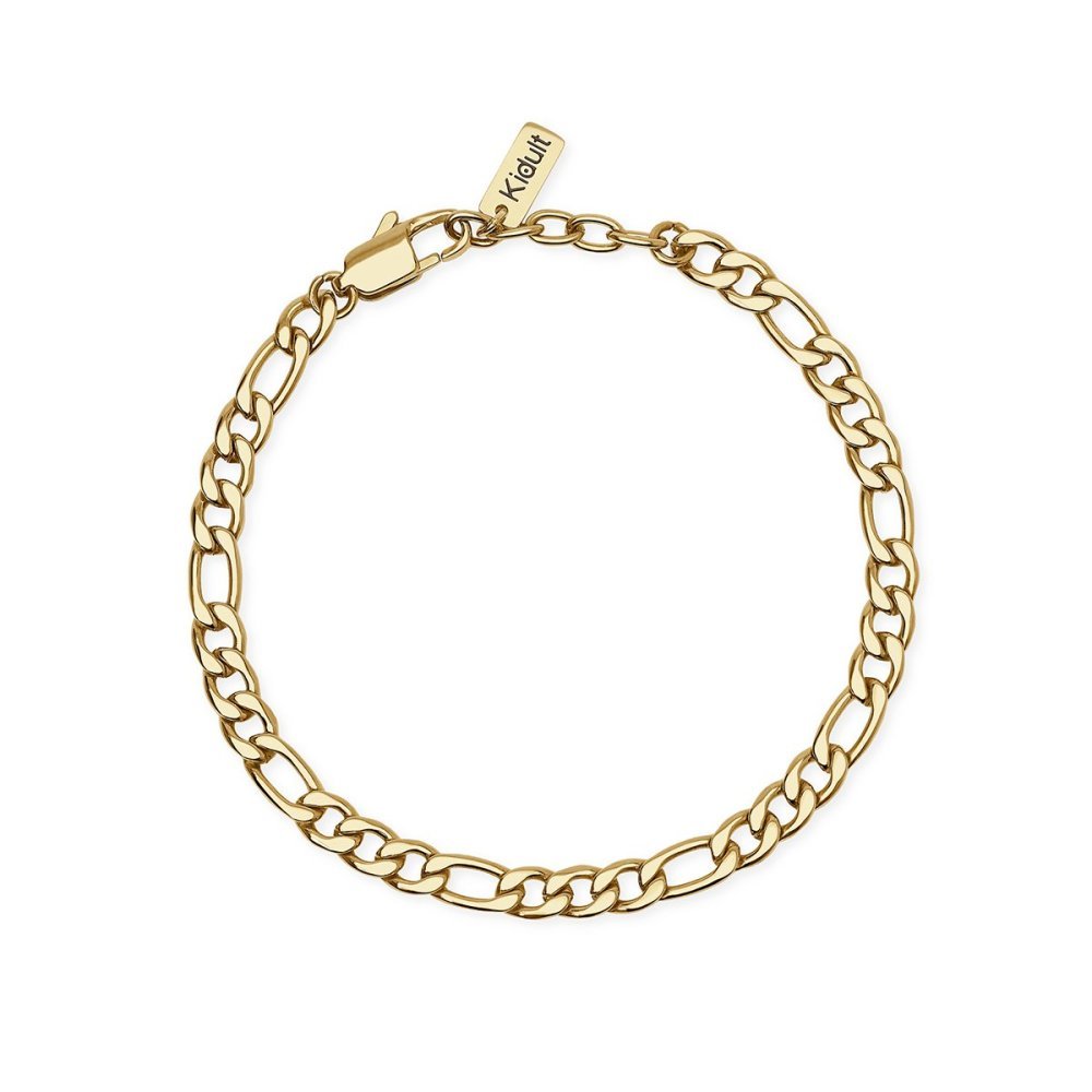 Bracciale Acciaio 316L Pvd Dorato - Kidult