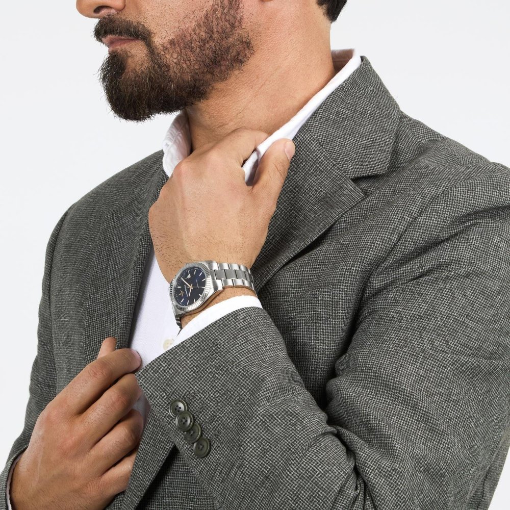 Lucien Rochat - Orologio Bienne - Acciaio - Uomo