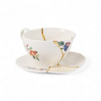 Seletti - Set Da Tè Kintsugi - Porcellana E Oro
