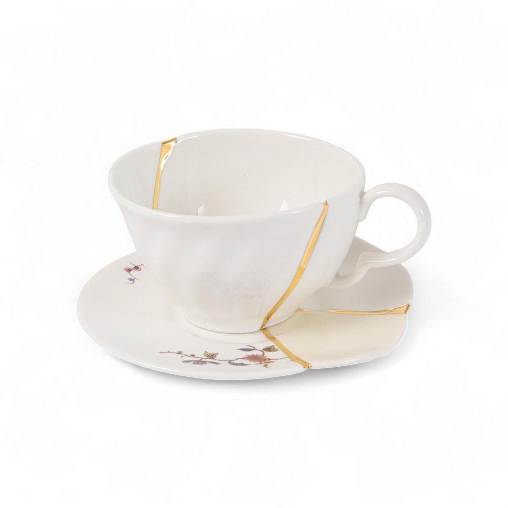Seletti - Set Da Tè Kintsugi - Porcellana E Oro
