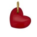 Rue Des Mille - Charm Cuore Rosso - Cristallo - Oro 18Kt