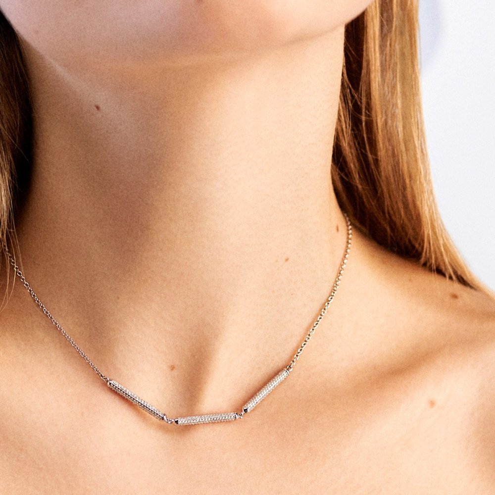 Rosato - Collana Corta - Argento - Cubic Zirconia