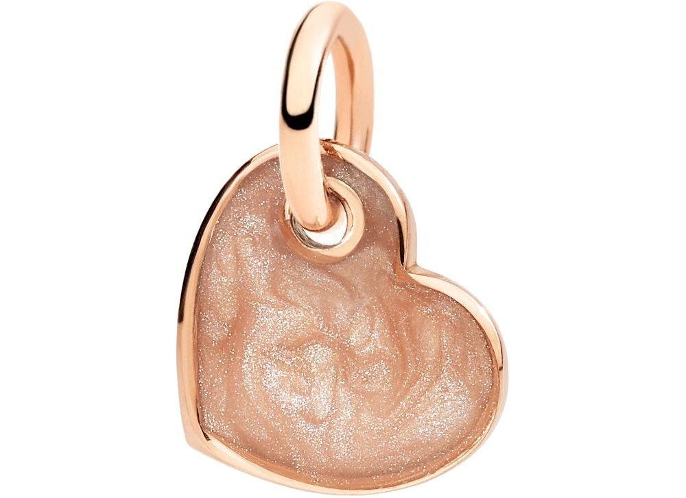 Dodo - Ciondolo Cuore - Oro Rosa - Smalto