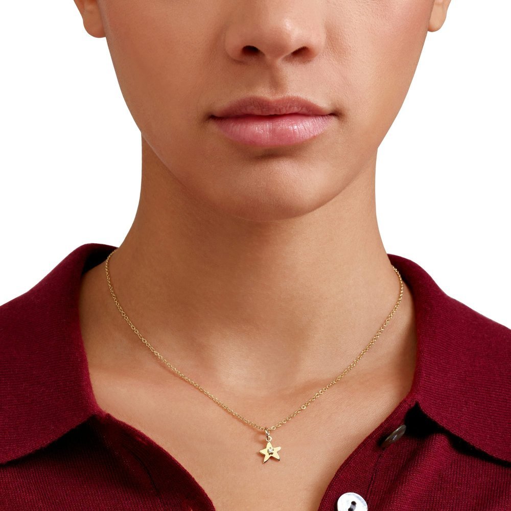 Dodo - Ciondolo Stellina - Oro Giallo - Diamante