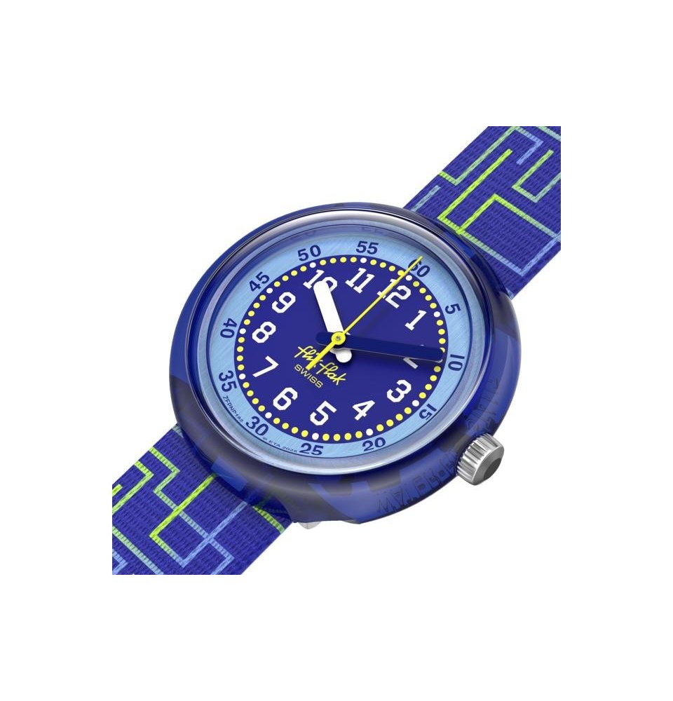 Flik Flak - Crazy Maze - Orologio Bambini - Blu