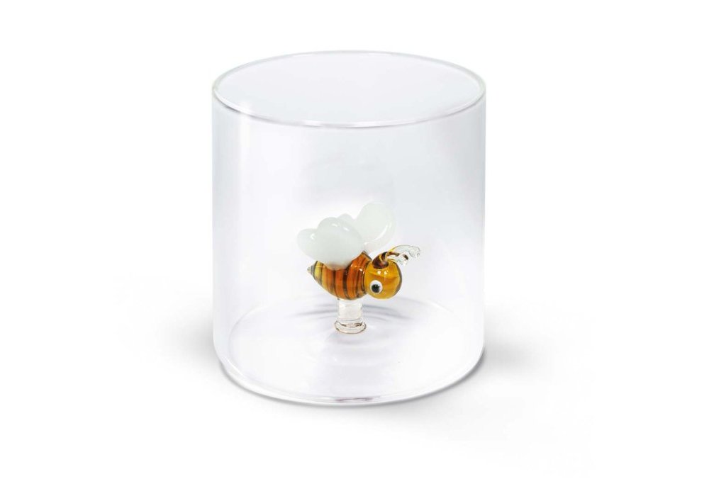 Bicchiere In Vetro Borosilicato Con Ape - Wd Lifestyle