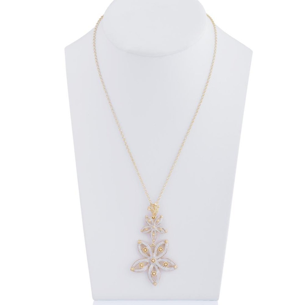 Ciondolo Royale Polvere Di Perle Doppio - Spadafora