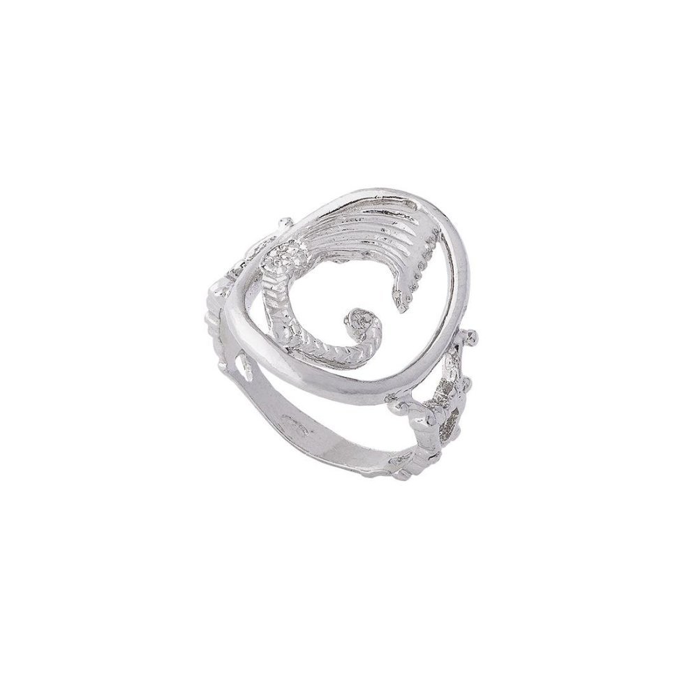 Anello Drago Ovale Light - Argento E Madreperla - Spadafora