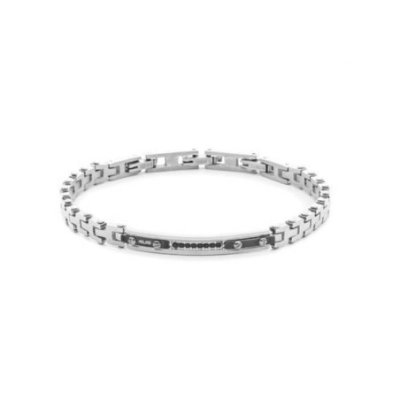 4Us Cesare Paciotti - Bracciale Uomo - Acciaio - Zirconi