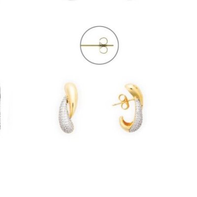 4Us Cesare Paciotti - Orecchino Donna - Ottone Oro