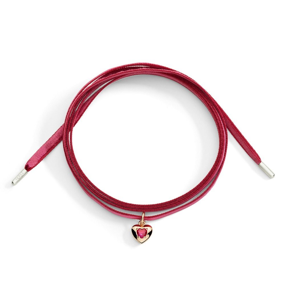 Dodo - Cordino Velluto Rosso - Argento - Rosso