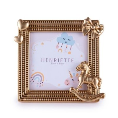 Henriette - Cornice Cavallino Oro - Resina - Oro