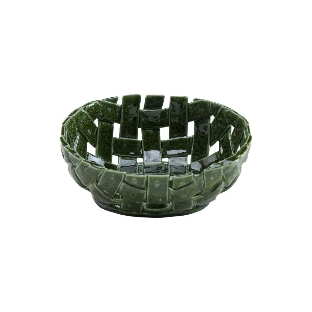 Tondo, Intrecciata - Porcellana, 27X24X11 Cm - Rituali Domestici