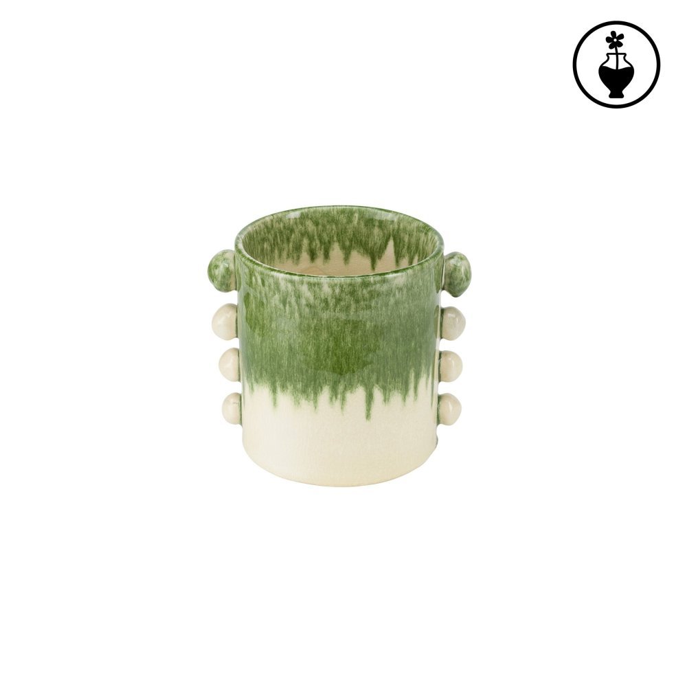 Cachepot M Bianco - Terracotta - Rituali Domestici