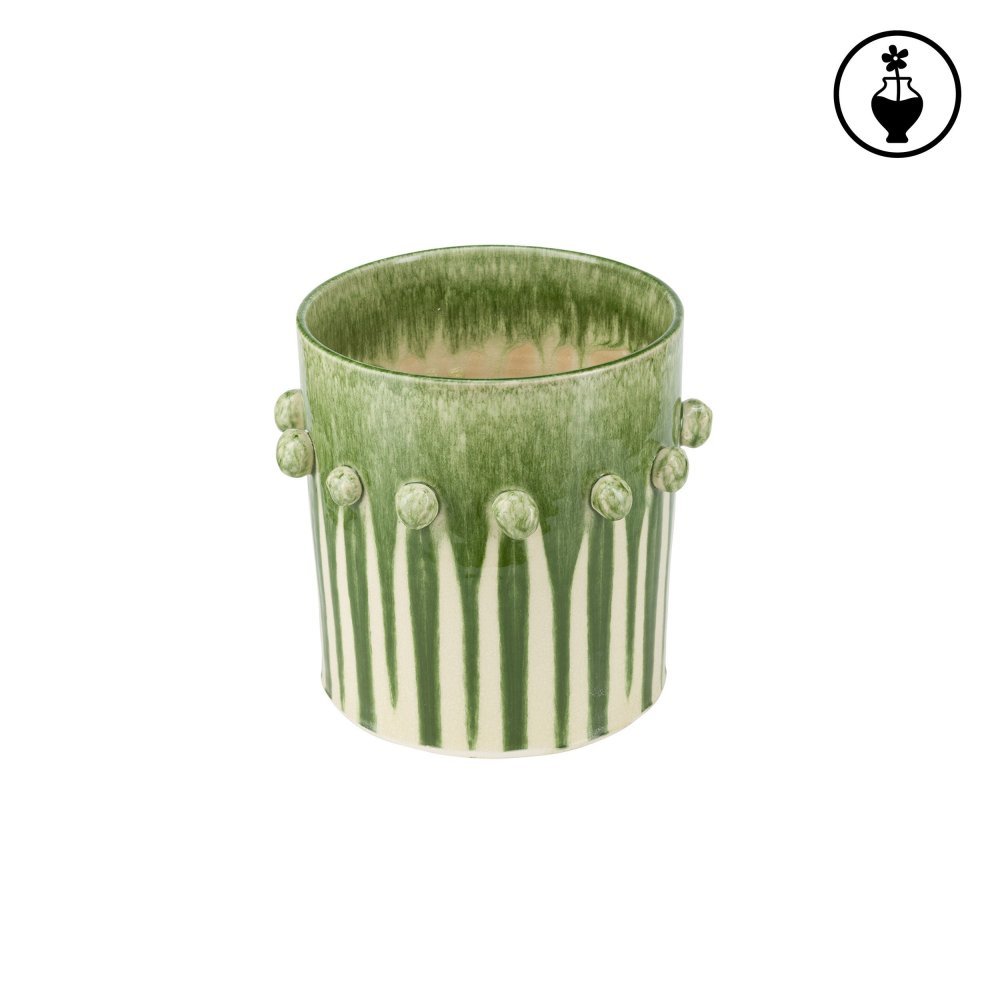 Cachepot L Bianco - Terracotta - Rituali Domestici