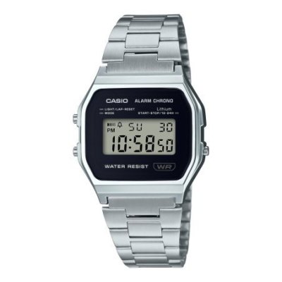 Casio - Orologio A158Wea-1 - Unisex - Argento