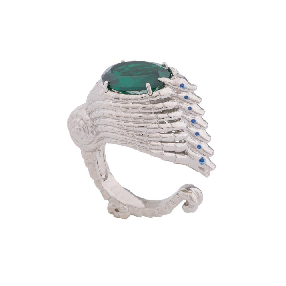 Anello Drago Gotico Verde - Spadafora