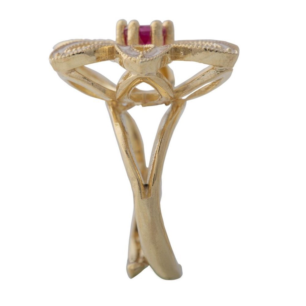 Anello Royale Polvere Di Perle Rosso - Spadafora