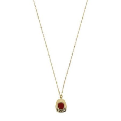 Aquaforte - Collana Retro - Argento 925 - Corniola