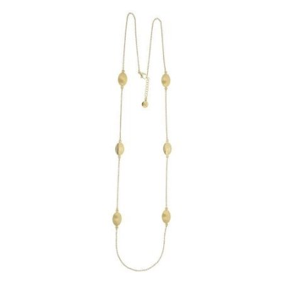 Aquaforte - Collana Lunga - Ovali Lucidi - Argento