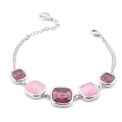 Boccadamo - Bracciale Rodiato - Cristalli Ametista