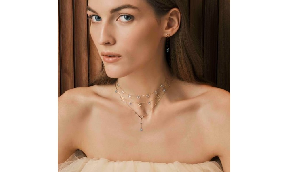 Maman Et Sophie - Girocollo Drops - Oro 18Kt - Topazio