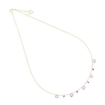 Maman Et Sophie - Girocollo Drops - Oro 18Kt - Ametista