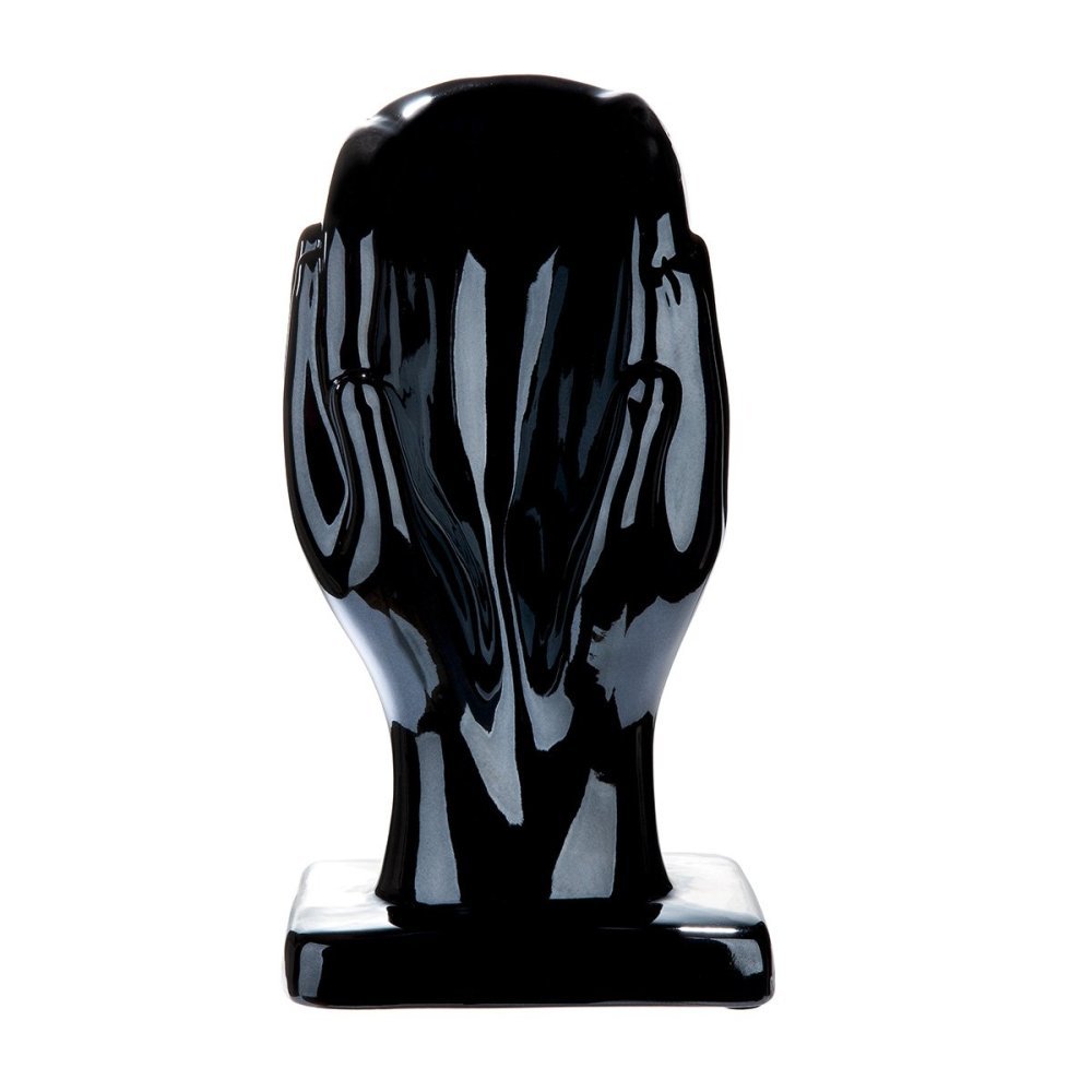 Gilde - Figura Testa - Ceramica - Nero