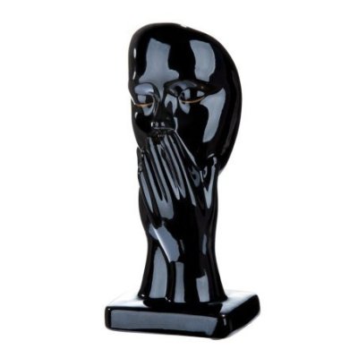 Gilde - Figura Testa - Ceramica - Nera