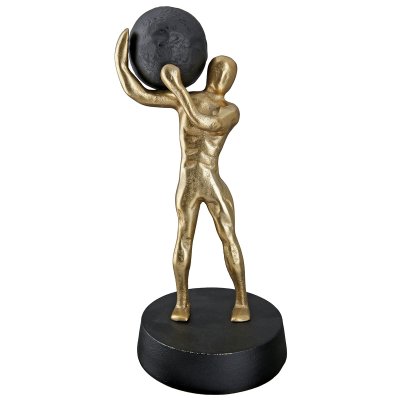 Gilde - Scultura Strong - Palla Uomo - Alluminio Oro