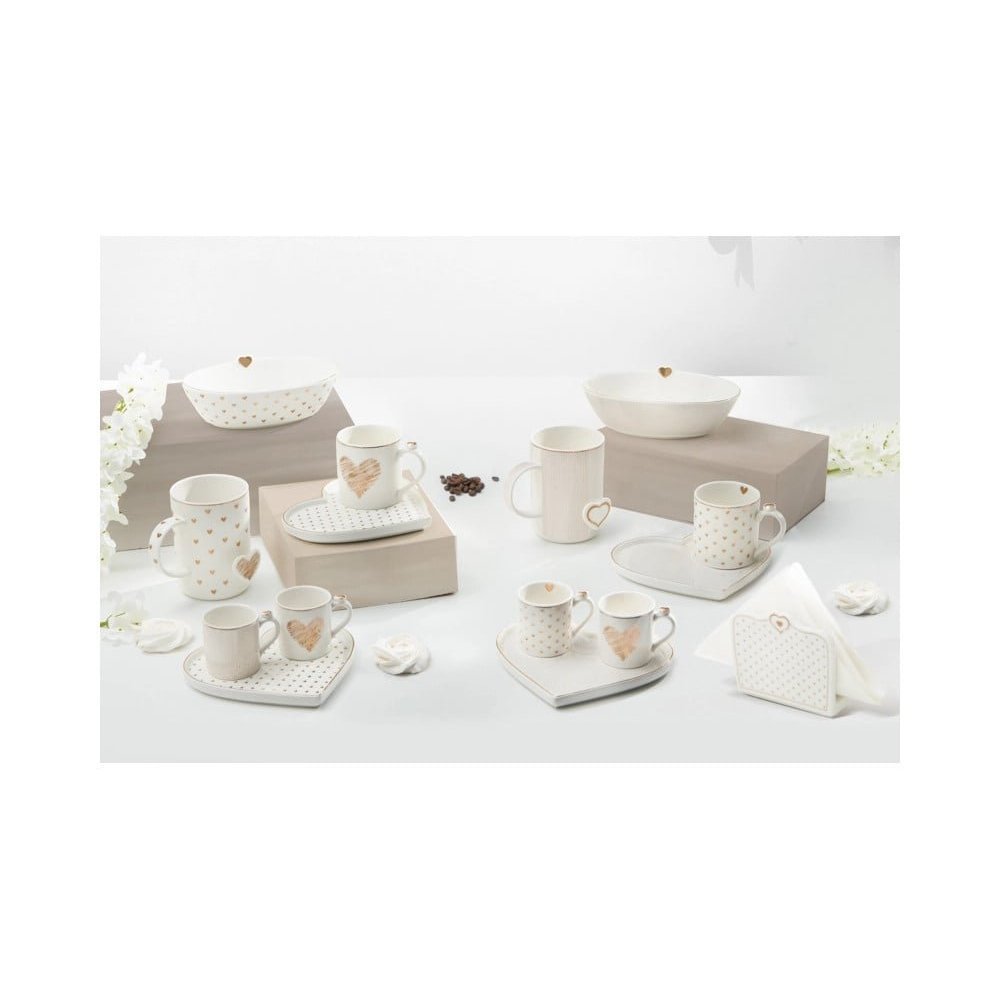 Brandani - Portatovaglioli Amore Mio - Porcellana - Cuori