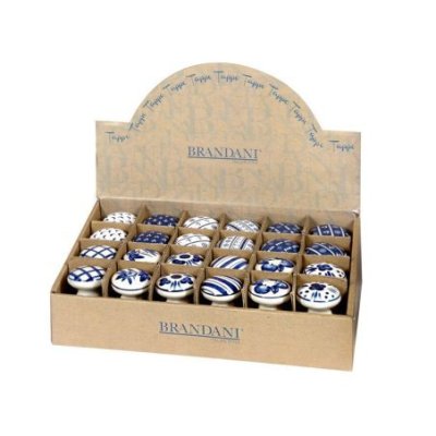 Brandani - Tappo Decori Blu - Ceramica/Sughero
