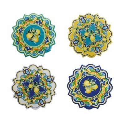 Brandani - Set Decorazione Citrus - Ceramica - Sughero