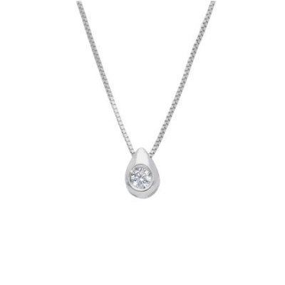 Songa Antonio - Girocollo Punto Luce - Oro Bianco - 18 Ct