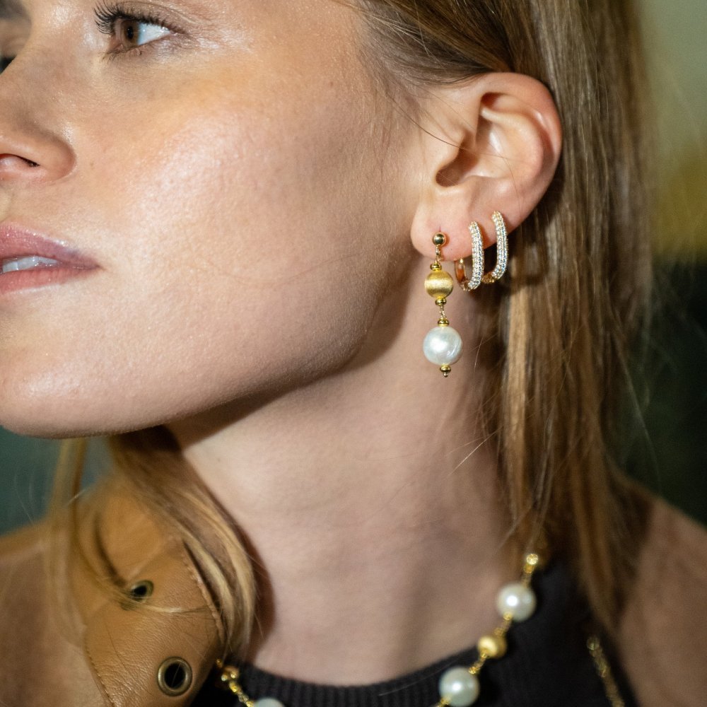 Alisei Milano - Orecchino Boulle - Sabbiate E Perle