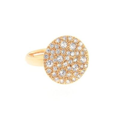 Alisei Milano - Anello Pavè Tondo Medio - Dorato