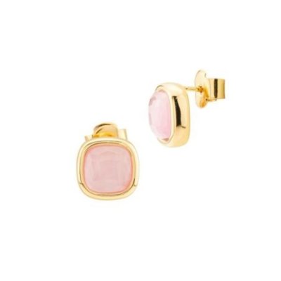 Boccadamo - Orecchini Oro Giallo - Cristallo Rosa