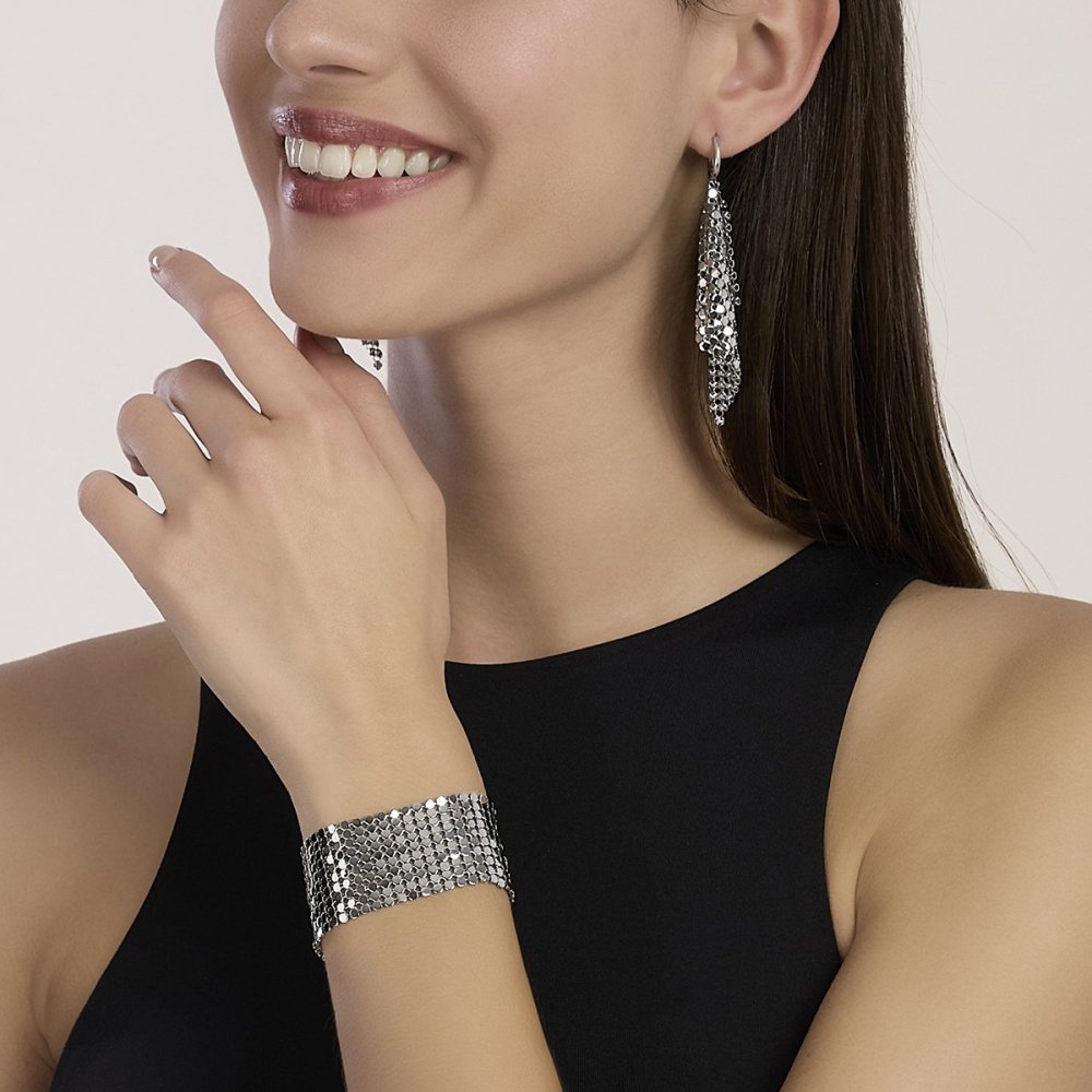 Kidult - Orecchini 139 - Acciaio 316L - Catena Disco